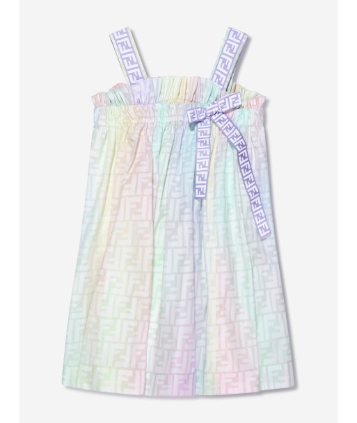 Fendi Girls Sleeveless Metaverse Dress in Multicolour 50-70% off 