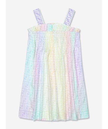 Fendi Girls Sleeveless Metaverse Dress in Multicolour 50-70% off 