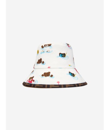 Fendi Baby Reversible Bucket Hat in Multicolour ouvre sa boutique