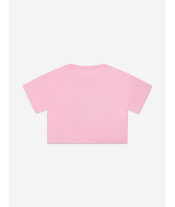 Dolce & Gabbana Girls Logo T-Shirt in Pink en ligne