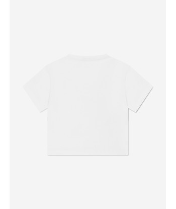 Dolce & Gabbana Girls Logo T-Shirt in White shop