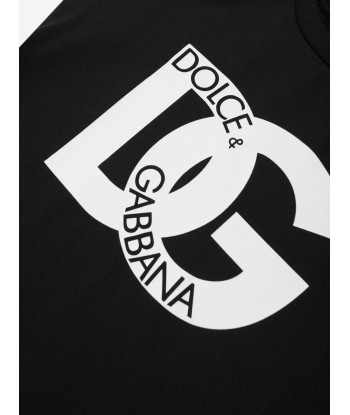 Dolce & Gabbana Girls Logo T-Shirt in Black en ligne