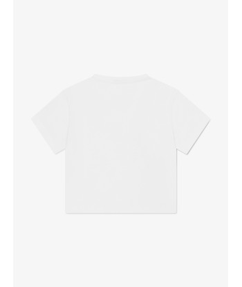 Dolce & Gabbana Girls Poppy Logo T-Shirt in White france