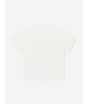 Fendi Girls Graphic Print T-Shirt in White En savoir plus