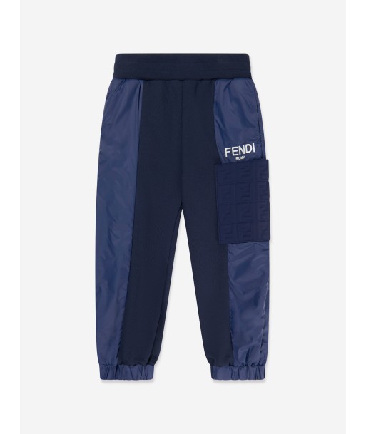 Fendi Boys Logo Sweatpants in Navy shop