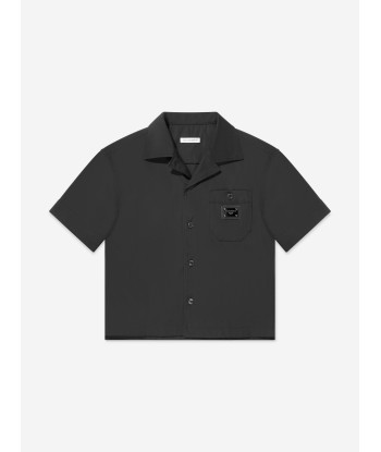 Dolce & Gabbana Boys Short Sleeve Shirt in Black Par le système avancé 