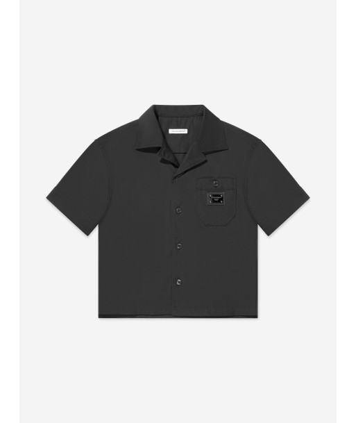 Dolce & Gabbana Boys Short Sleeve Shirt in Black Par le système avancé 