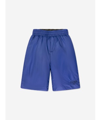 Fendi Boys Reversible Bermuda Shorts in Navy Paris Déstockage Promo