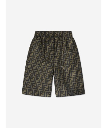 Fendi Boys Reversible Bermuda Shorts in Navy Paris Déstockage Promo