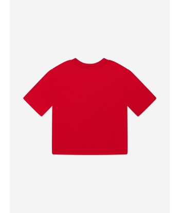 Dolce & Gabbana Girls Logo T-Shirt in Red acheter