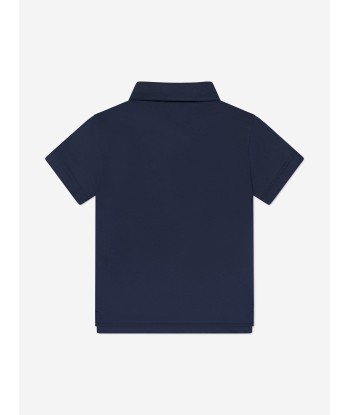 Fendi Boys Branded Polo Shirt in Navy online