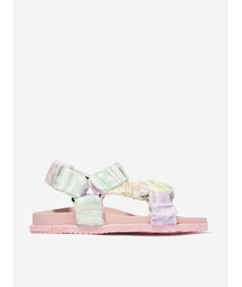 Fendi Girls FF Logo Sandals in Multicolour est présent 