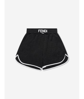 Fendi Kids Active FF Logo Shorts in Black Faites des économies