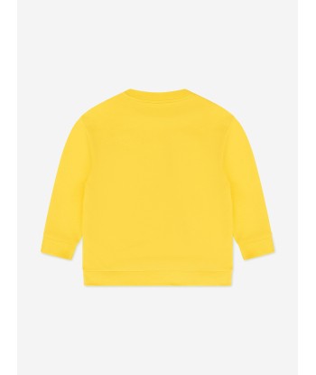 Fendi Kids Logo Sweatshirt in Yellow Venez acheter