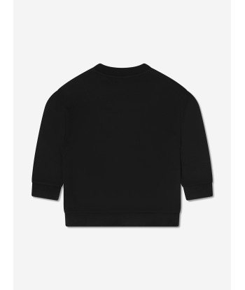 Fendi Kids Logo Sweatshirt in Black pas chere