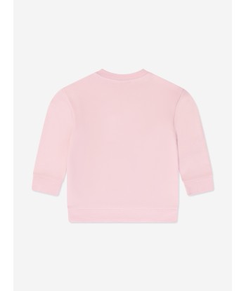 Fendi Girls Logo Sweatshirt in Pink livraison et retour toujours gratuits