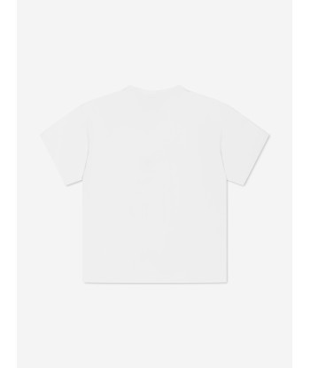 Fendi Kids Logo T-Shirt in White sélection de produits