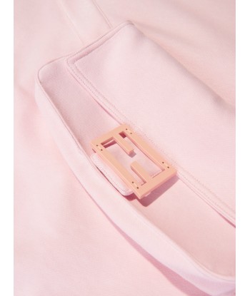 Fendi Girls Baguette Bag Sweatshirt in Pink Les êtres humains sont 