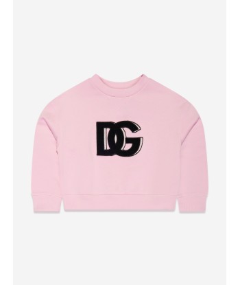 Dolce & Gabbana Girls Logo Sweatshirt in Pink à prix réduit toute l'année