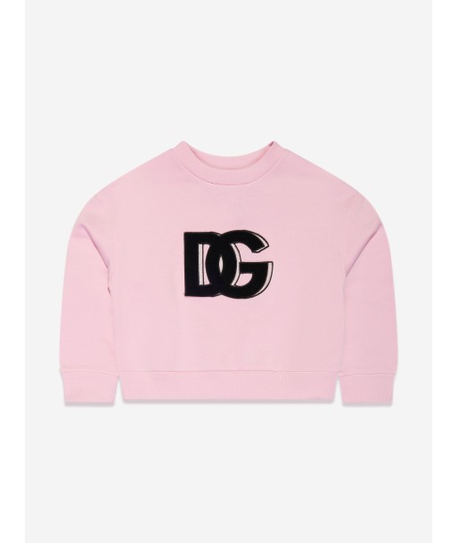 Dolce & Gabbana Girls Logo Sweatshirt in Pink à prix réduit toute l'année