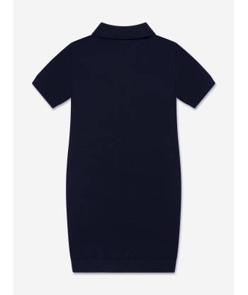 Fendi Girls Logo Dress in Navy acheter