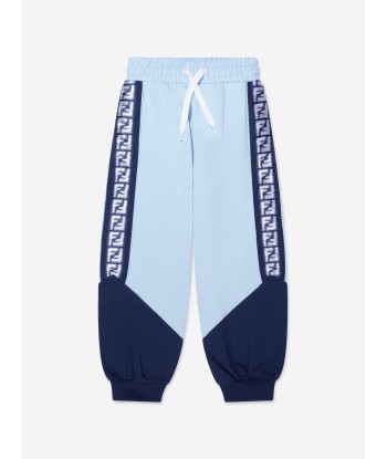 Fendi Boys Logo Joggers in Blue Livraison rapide