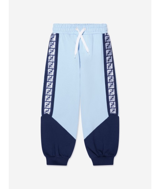 Fendi Boys Logo Joggers in Blue Livraison rapide