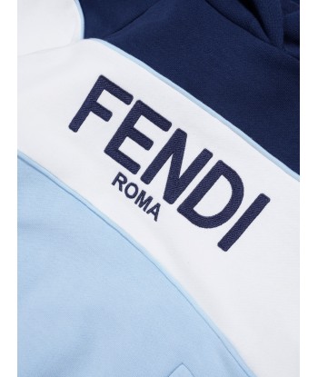 Fendi Boys Logo Hoodie in Blue les muscles