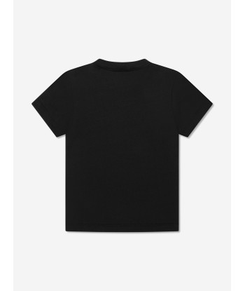 Fendi Kids Logo T-Shirt in Black français