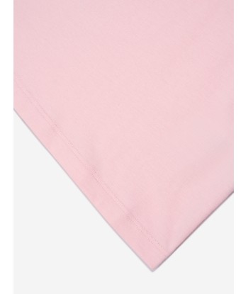 Fendi Girls Logo T-Shirt in Pink des créatures d'habitude