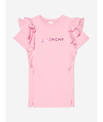 Givenchy Girls Logo Print Ruffle Dress de l' environnement