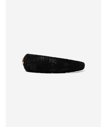 Dolce & Gabbana Girls Branded Headband in Black français