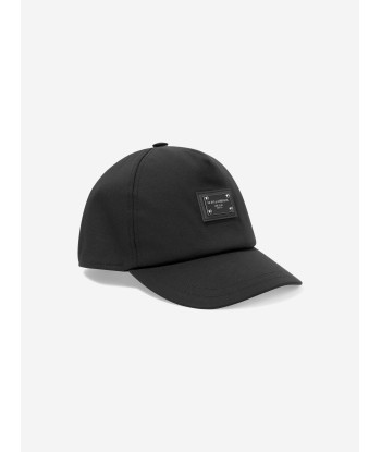 Dolce & Gabbana Kids Logo Cap in Black de l' environnement