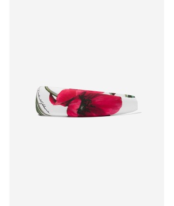 Dolce & Gabbana Girls Poppy Print Headband in White vous aussi creer 