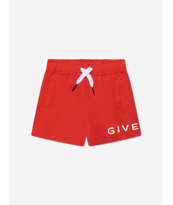 Givenchy Baby Boys Logo Swim Shorts in Red france