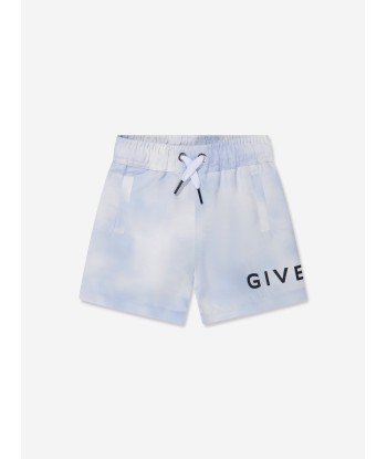 Givenchy Baby Boys Logo Swim Shorts in White est présent 