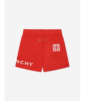 Givenchy Baby Boys Logo Swim Shorts in Red france