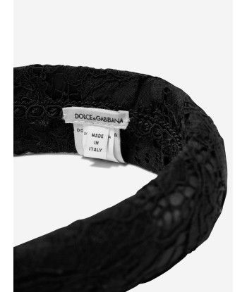 Dolce & Gabbana Girls Branded Headband in Black français