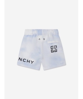 Givenchy Baby Boys Logo Swim Shorts in White est présent 