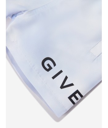 Givenchy Baby Boys Logo Swim Shorts in White est présent 