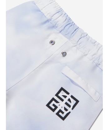 Givenchy Baby Boys Logo Swim Shorts in White est présent 