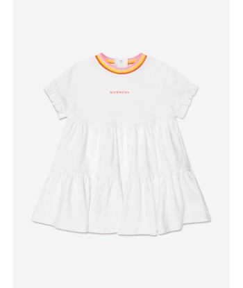 Givenchy Baby Girls Branded Dress in White 2023