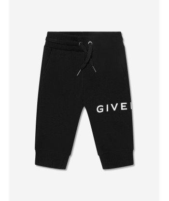 Givenchy Baby Boys Logo Joggers in Black en stock