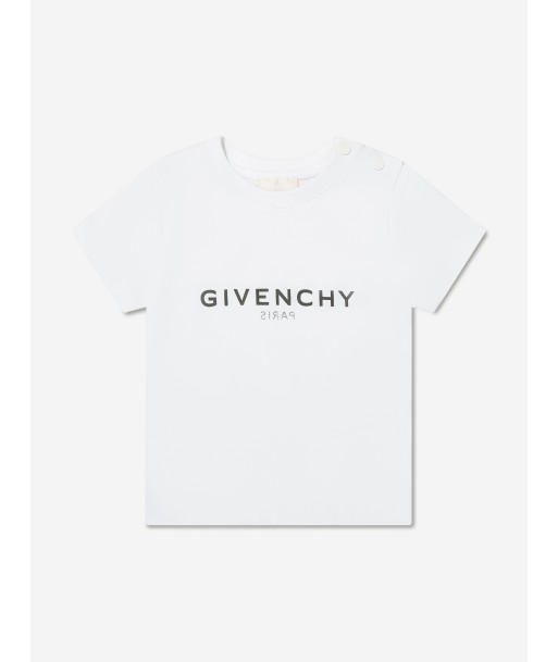 Givenchy Baby Boys Logo Print T-Shirt in White Comparez plus de prix