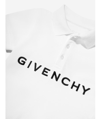 Givenchy Baby Boys Logo Print Polo Shirt in White Découvrez la collection