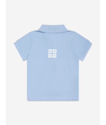 Givenchy Baby Boys Logo Print Polo Shirt in Blue votre