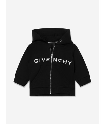 Givenchy Baby Logo Zip Up Hoodie in Black s'inspire de l'anatomie humaine