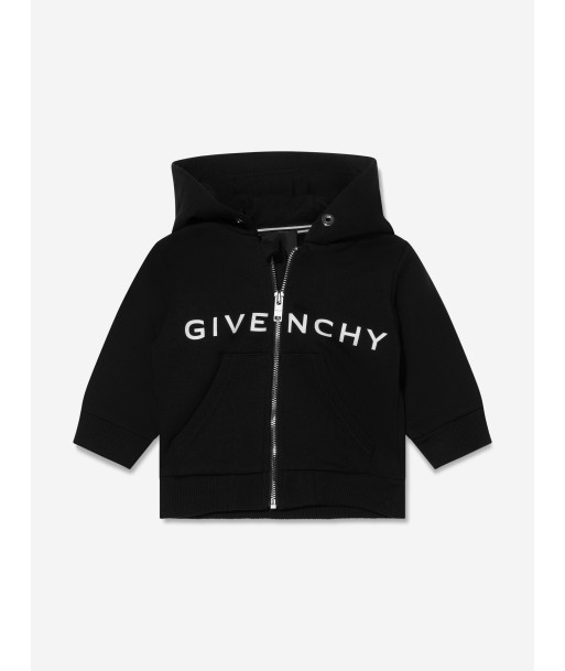 Givenchy Baby Logo Zip Up Hoodie in Black s'inspire de l'anatomie humaine