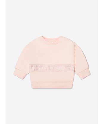 Givenchy Baby Girls Logo Sweatshirt in Pink Les êtres humains sont 