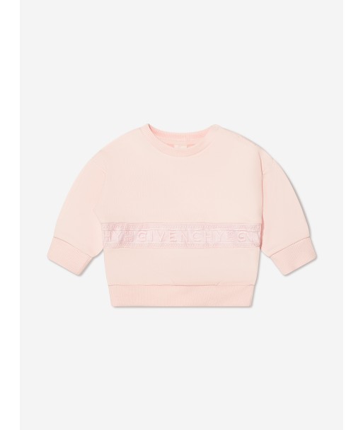 Givenchy Baby Girls Logo Sweatshirt in Pink Les êtres humains sont 